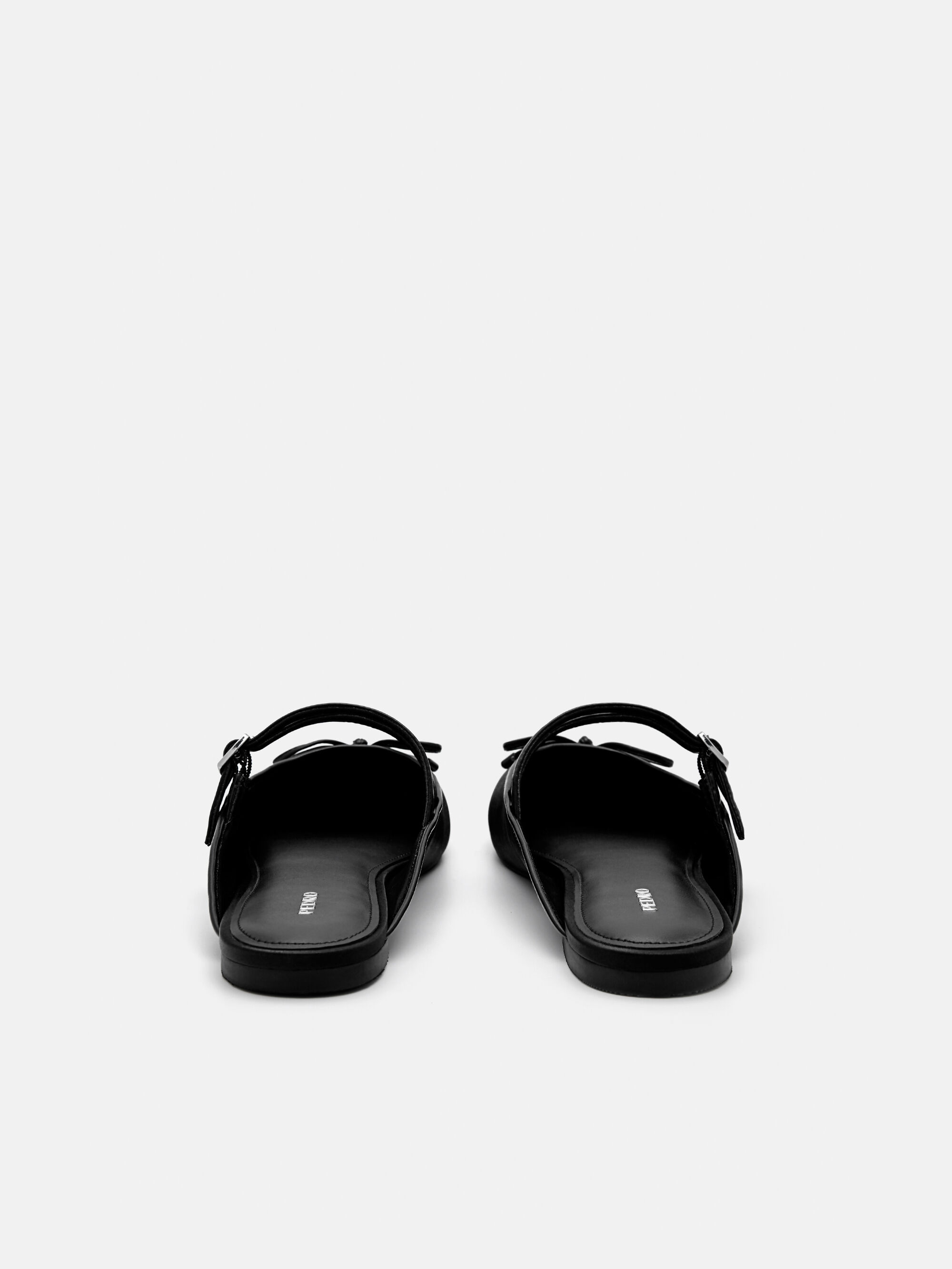 Linea Mary Jane Mules, Black, hi-res