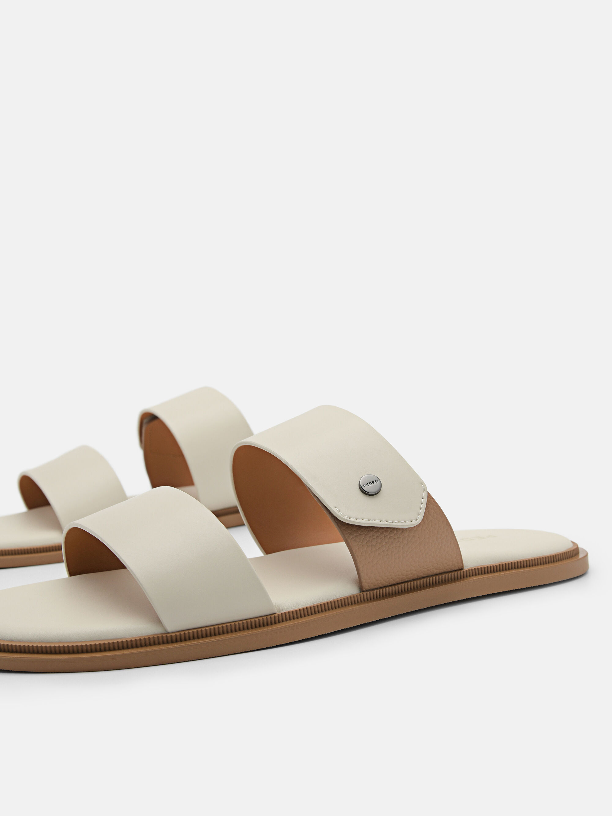 Oliver Slide Sandals, Beige, hi-res