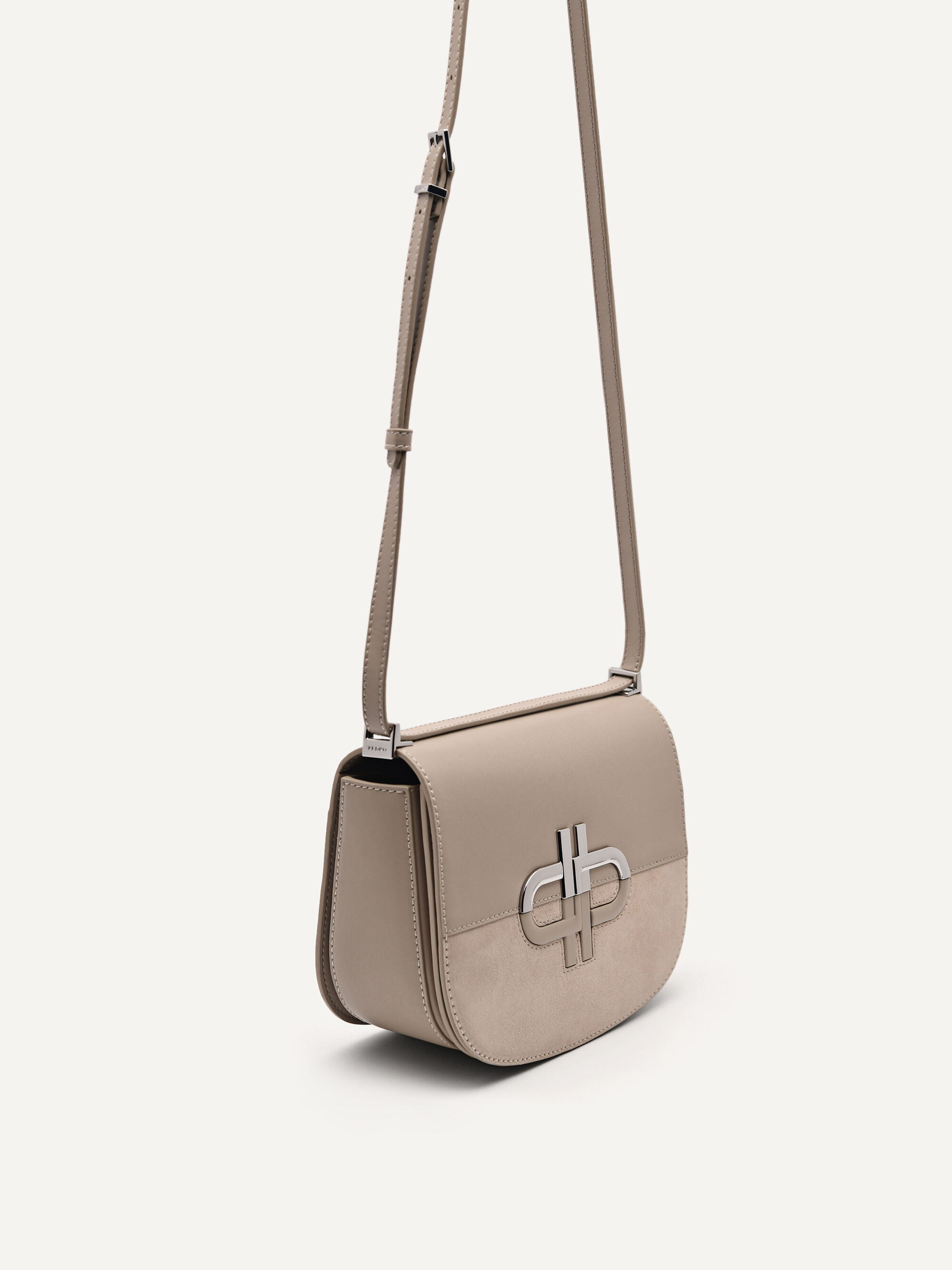 PEDRO Icon Leather Shoulder Bag, Taupe, hi-res