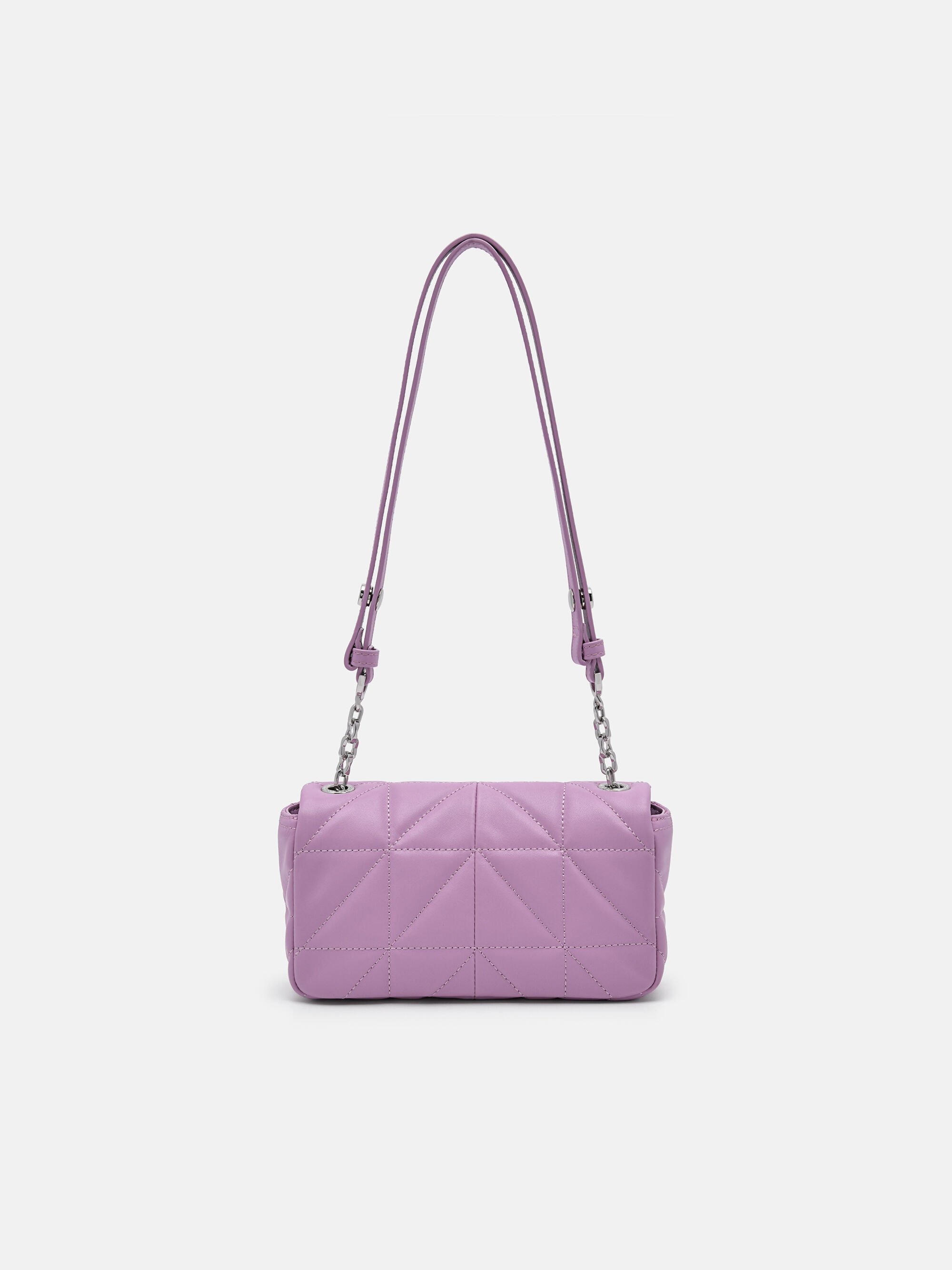 PEDRO Studio Leather Mini Shoulder Bag in Pixel, Purple, hi-res