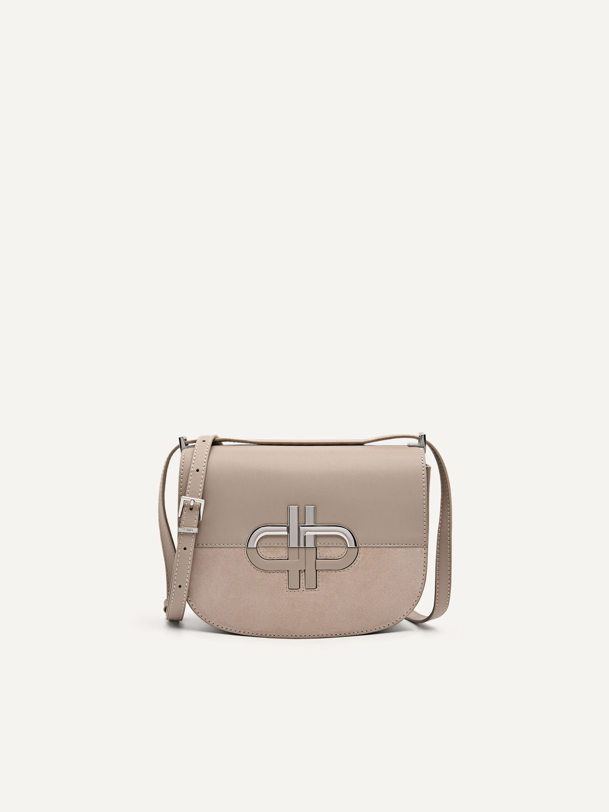 PEDRO Icon Leather Shoulder Bag, Taupe, hi-res