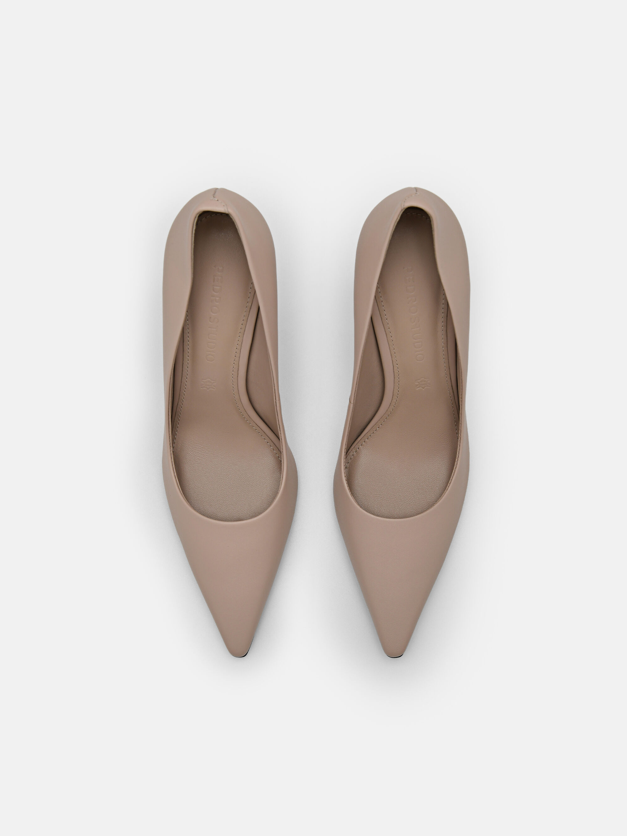 PEDRO Studio Ursula Leather Pumps, Nude, hi-res