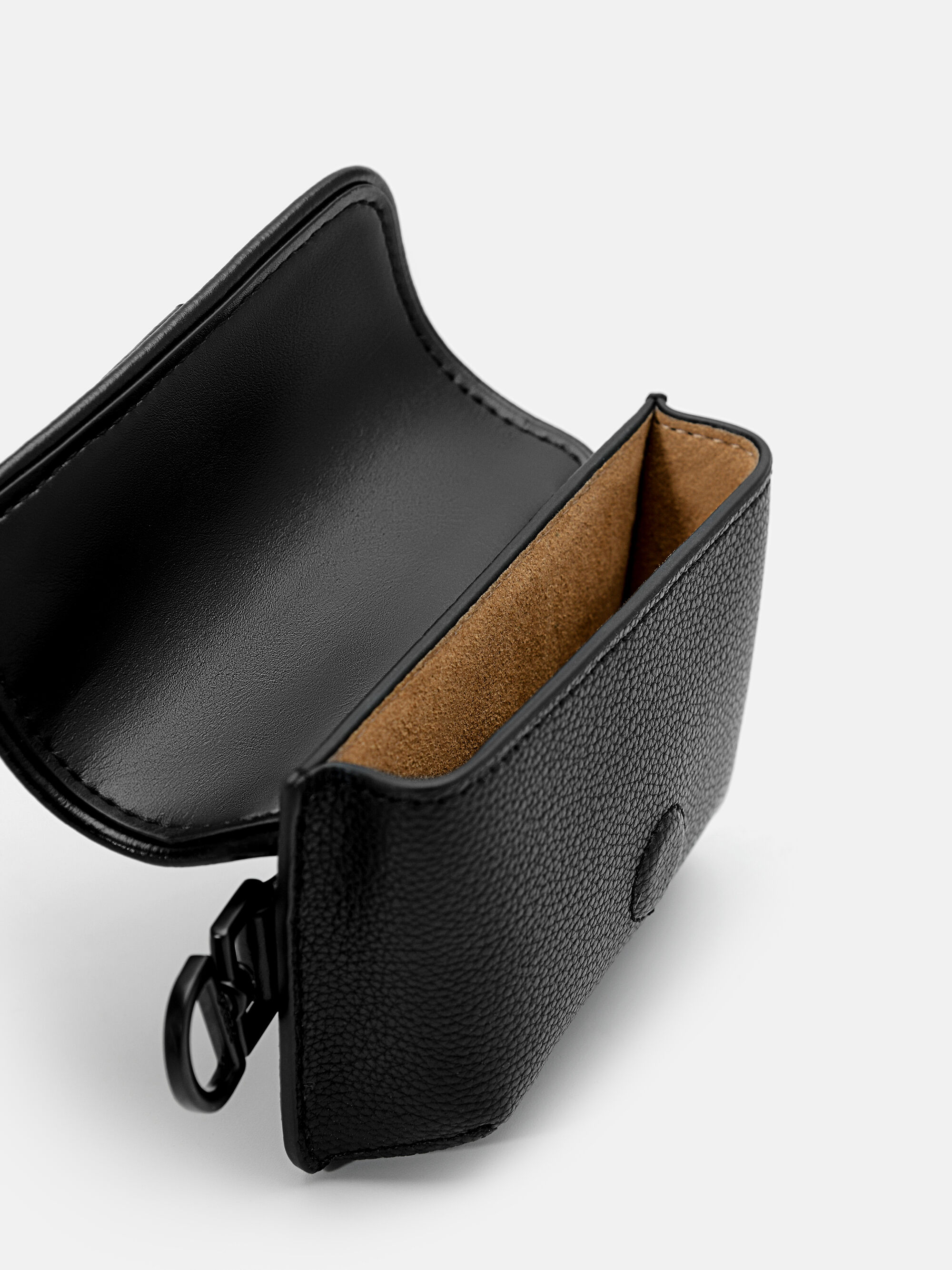 Kane Leather Card Holder, Black, hi-res