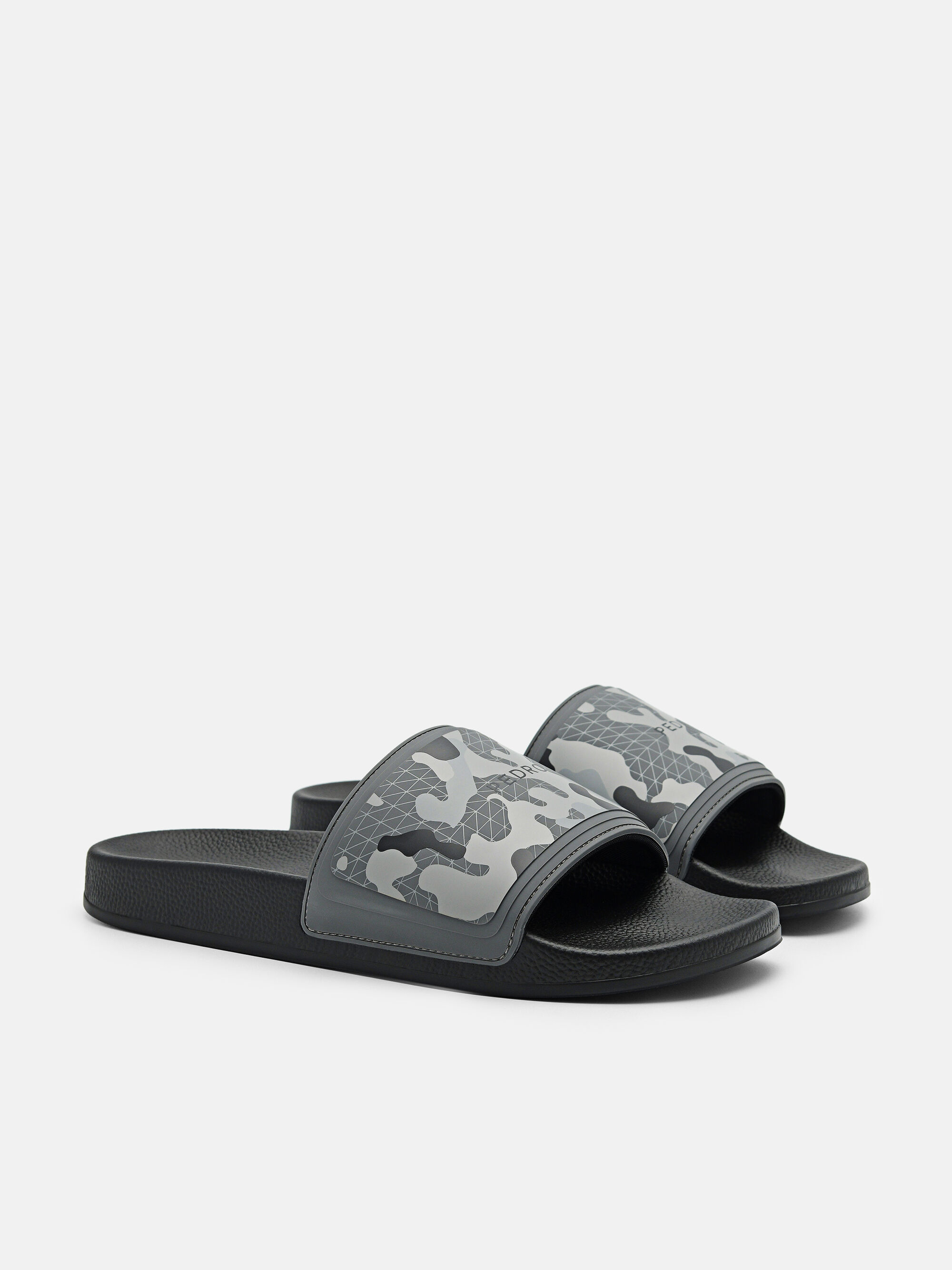 Billie Rubber Slides, Dark Grey, hi-res