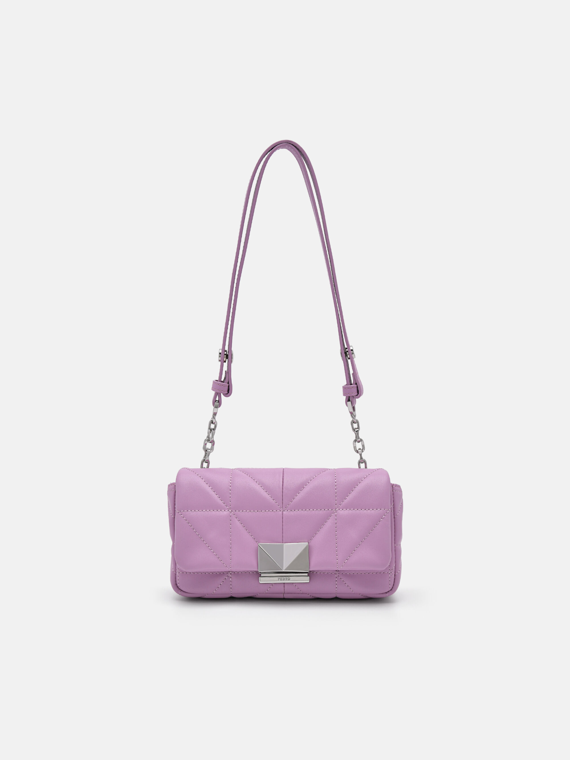 PEDRO Studio Leather Mini Shoulder Bag in Pixel, Purple, hi-res