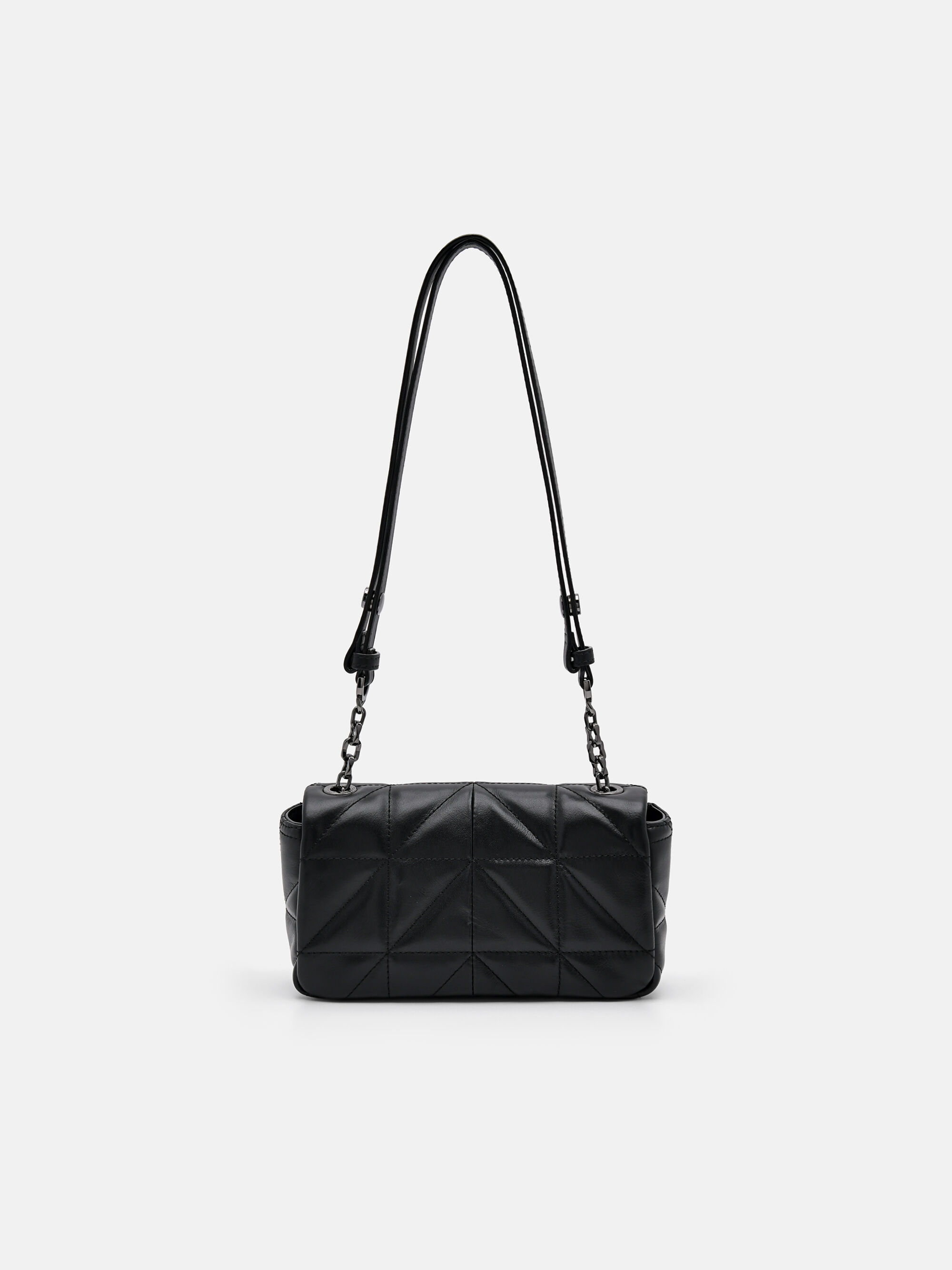 PEDRO Studio Leather Mini Shoulder Bag in Pixel, Black, hi-res