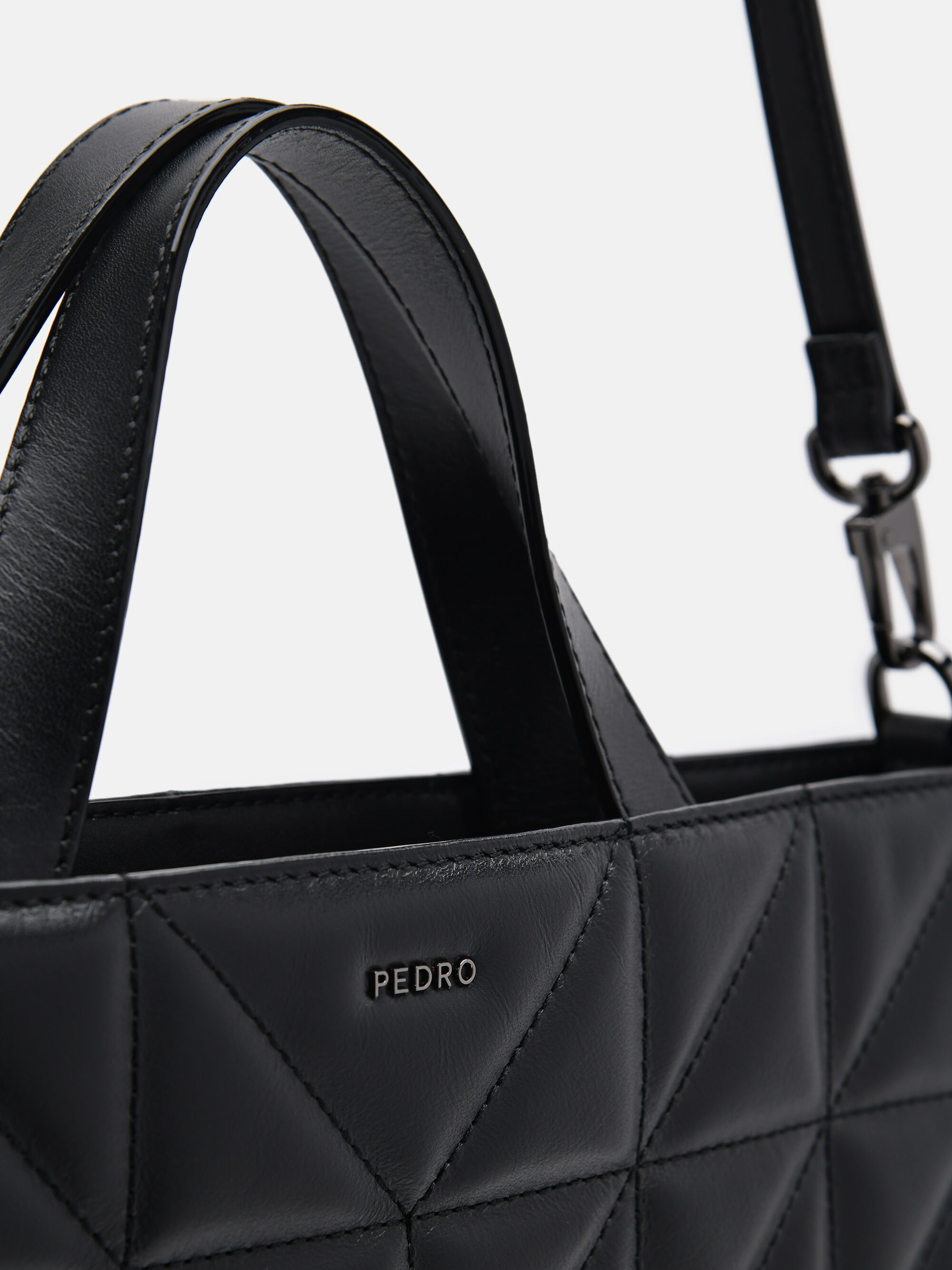 PEDRO Studio Kayla Leather Tote Bag in Pixel, Black, hi-res