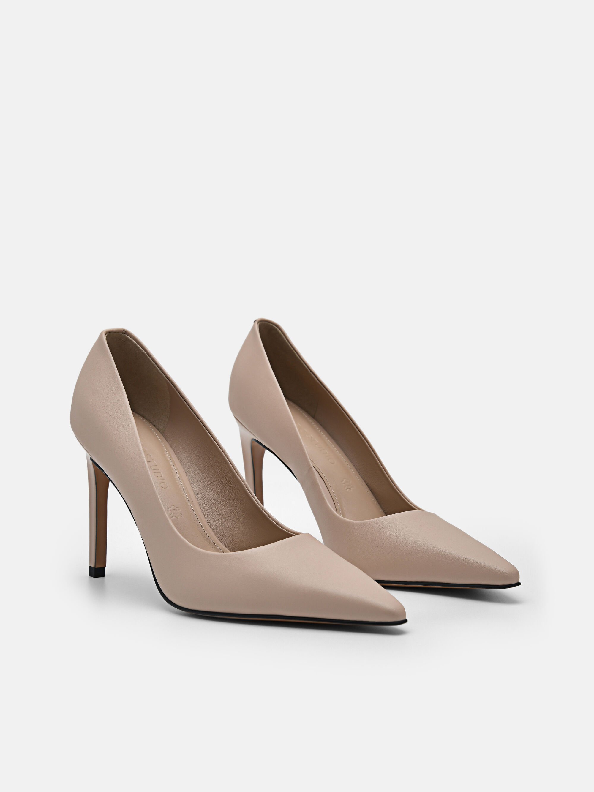 PEDRO Studio Ursula Leather Pumps, Nude, hi-res