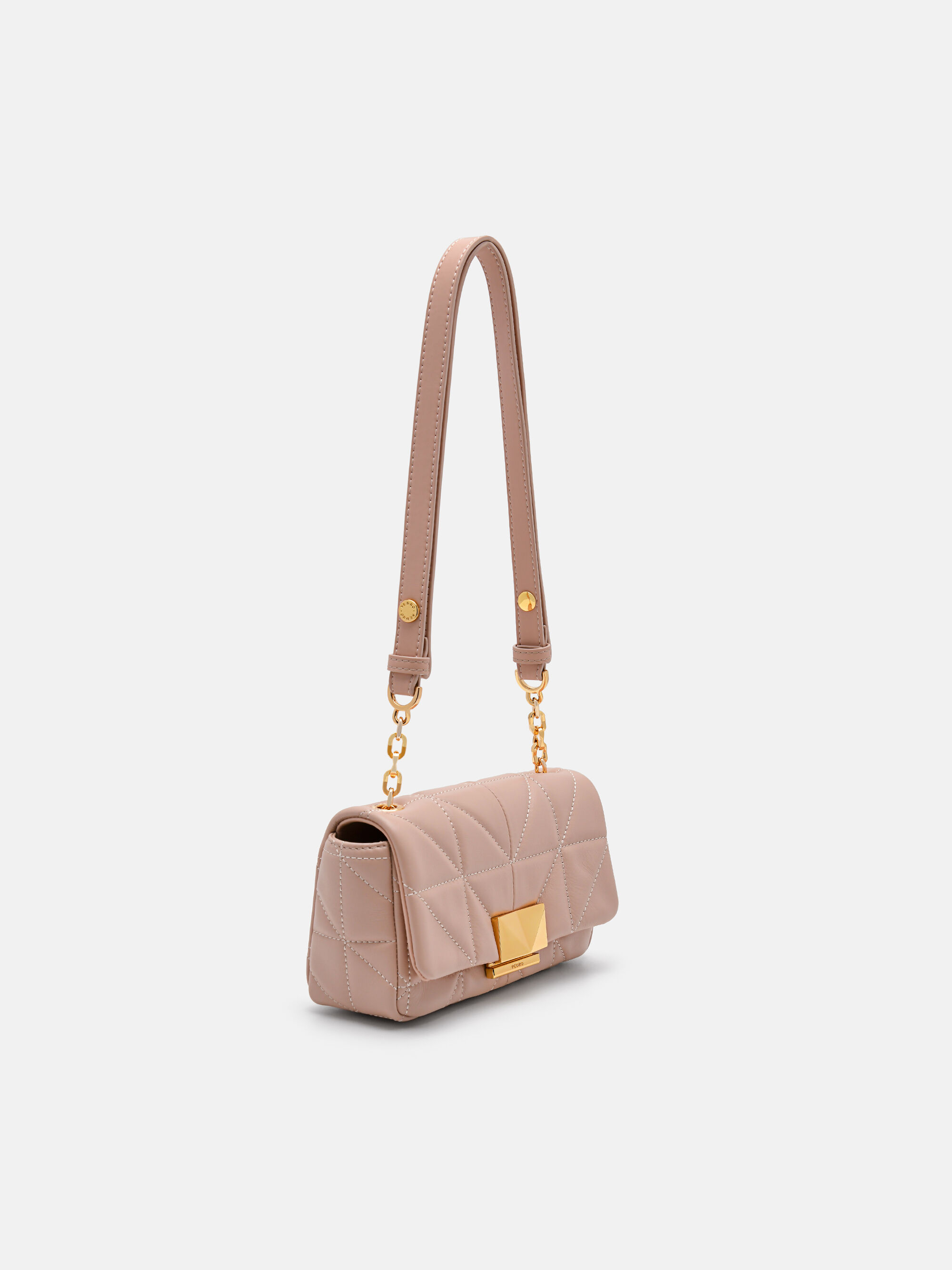 PEDRO Studio Leather Mini Shoulder Bag in Pixel, Nude, hi-res