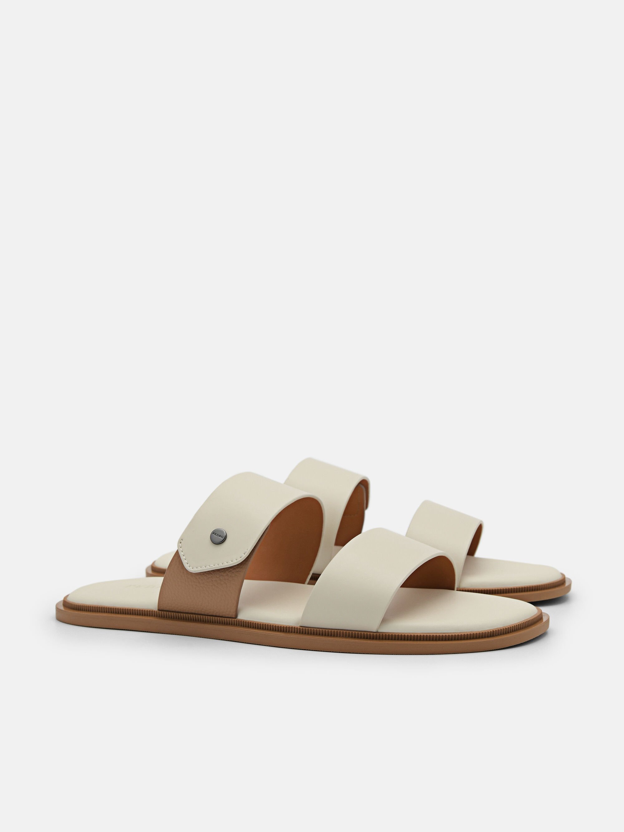 Oliver Slide Sandals, Beige, hi-res