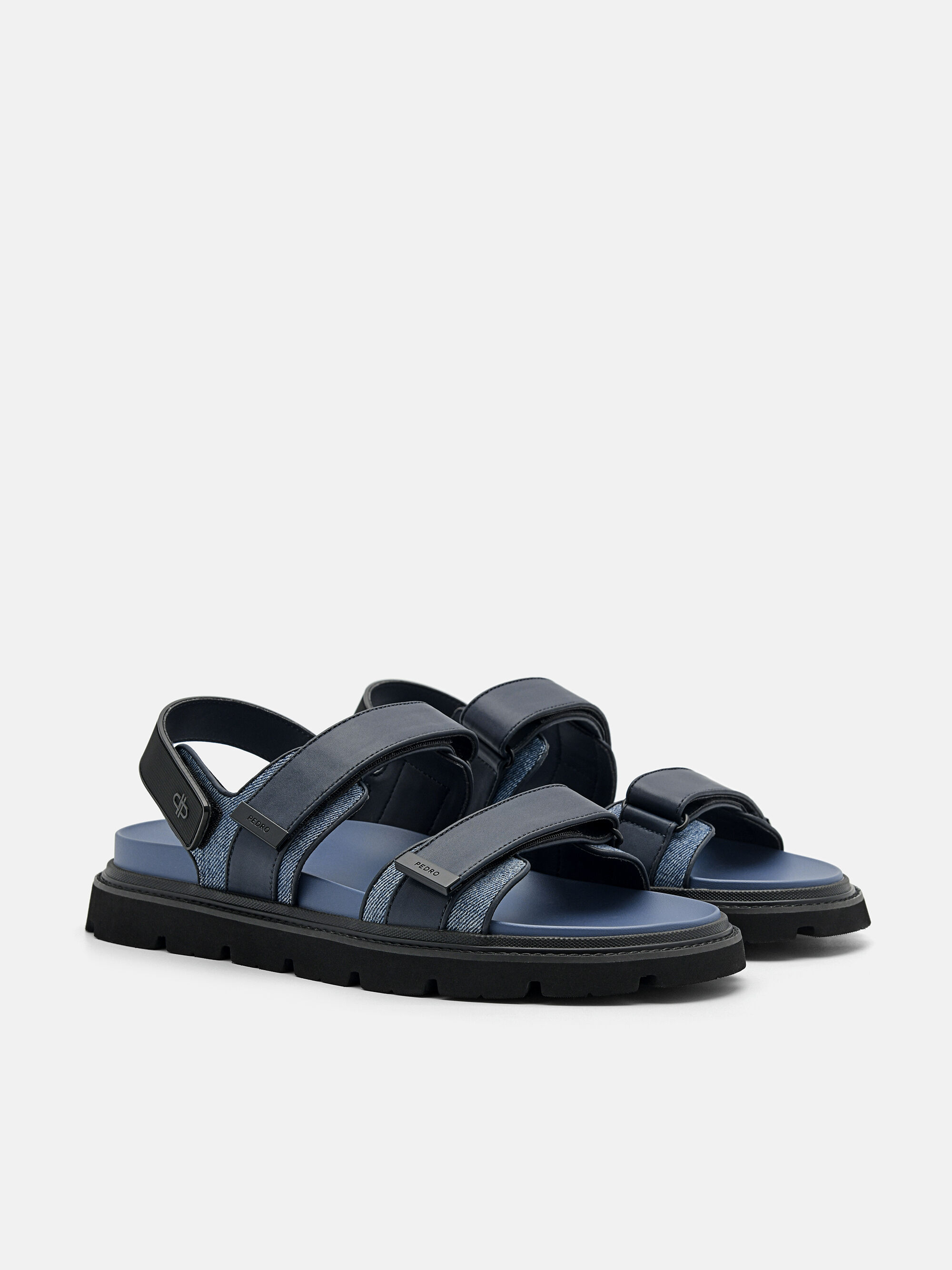 Bryson Backstrap Sandals, Blue, hi-res