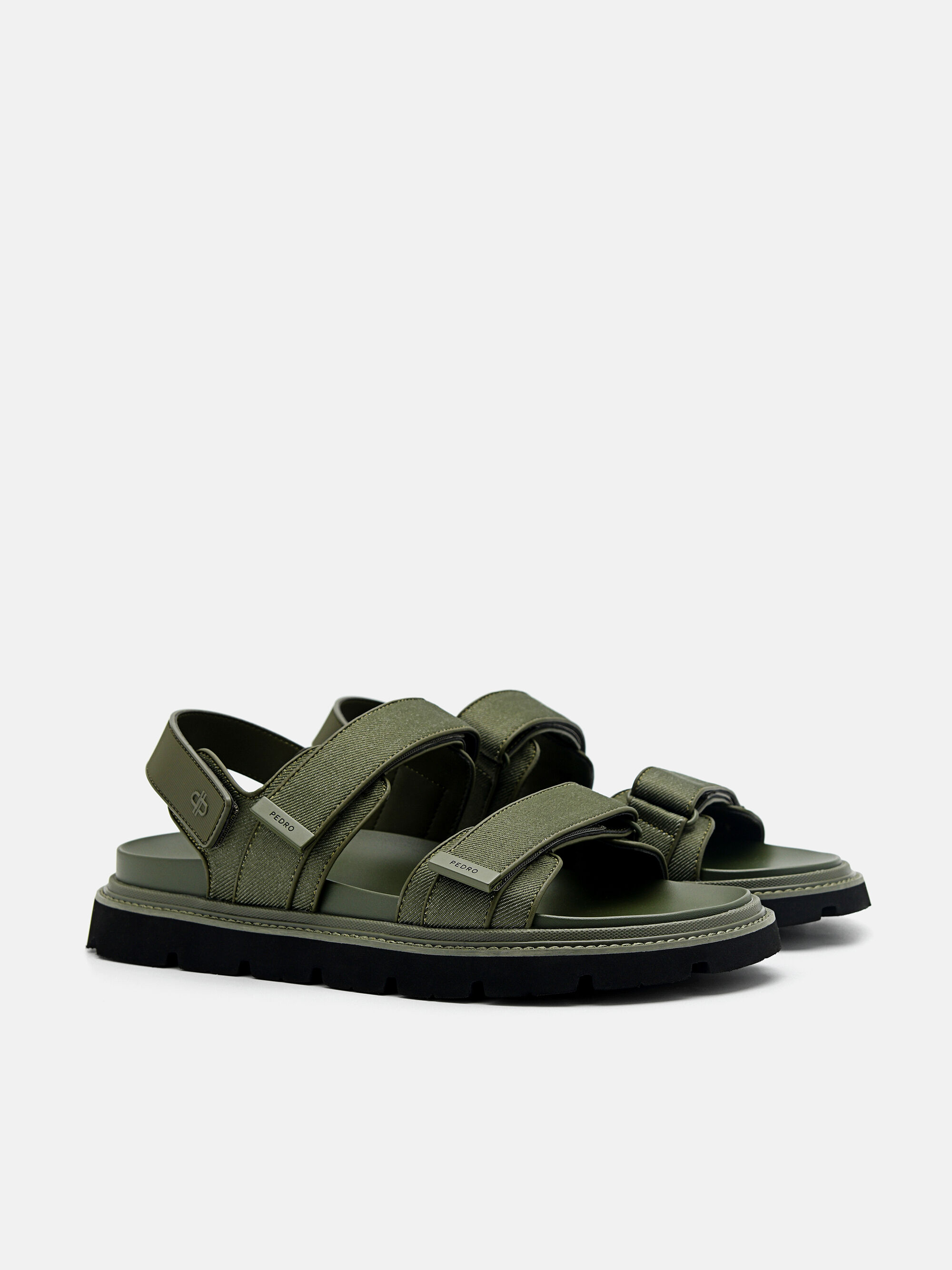 Bryson Backstrap Sandals, Military Green, hi-res