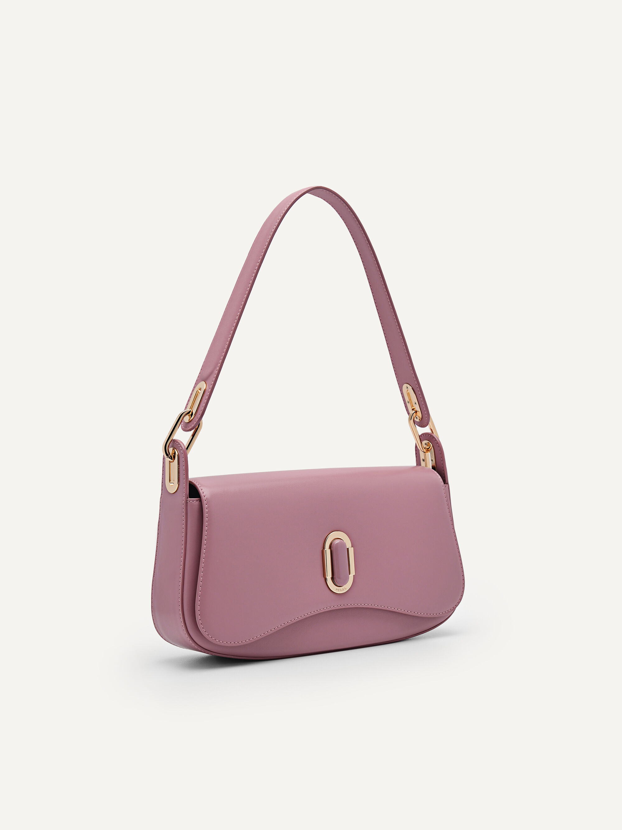 PEDRO Studio Rift Leather Shoulder Bag, Blush, hi-res