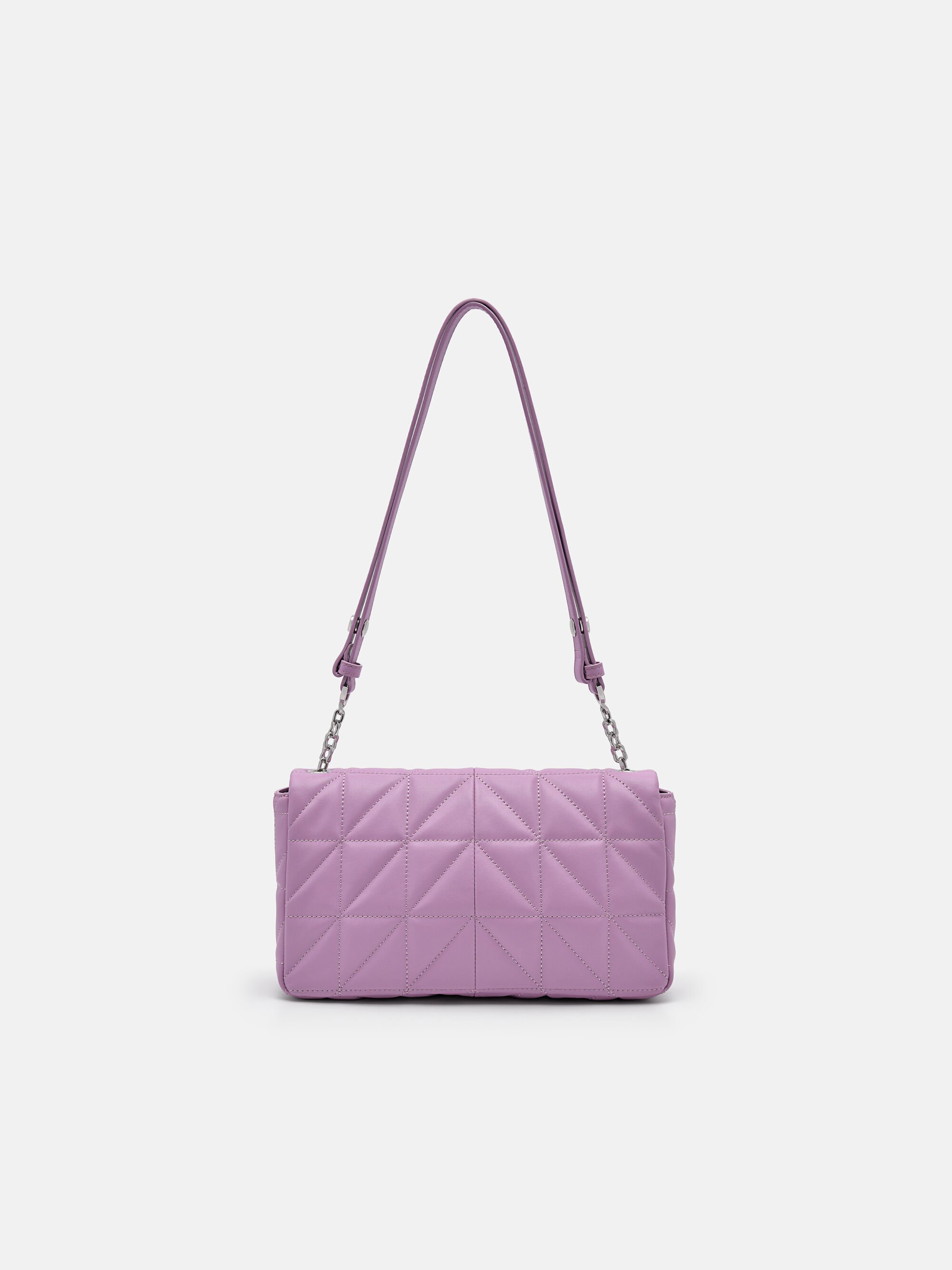 PEDRO Studio Leather Shoulder Bag in Pixel, Purple, hi-res