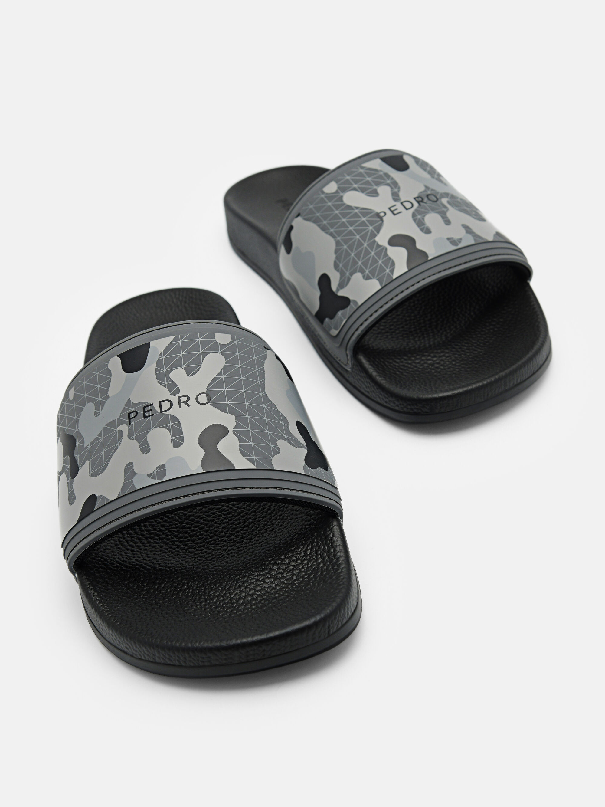 Billie Rubber Slides, Dark Grey, hi-res