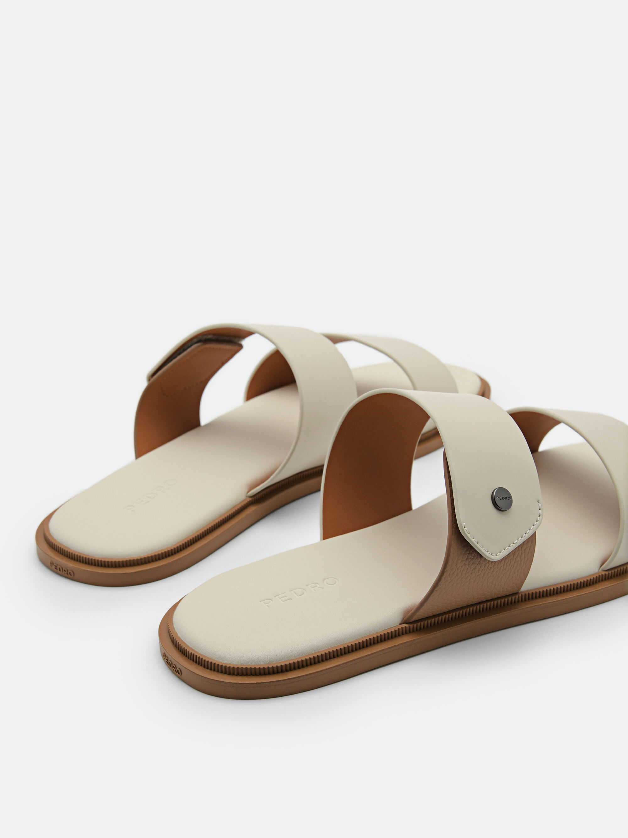 Oliver Slide Sandals, Beige, hi-res