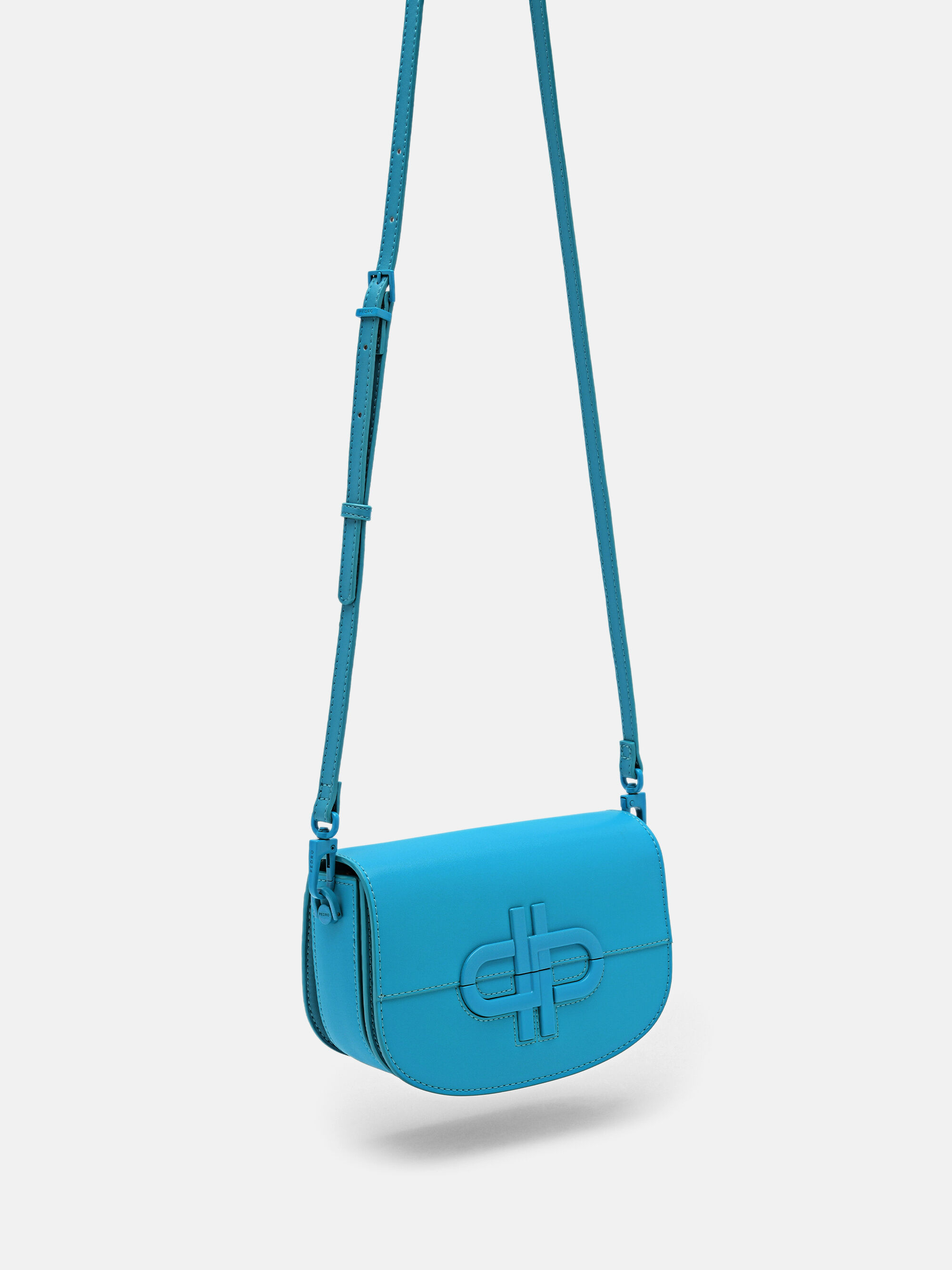 PEDRO Icon Leather Shoulder Bag, Cyan, hi-res