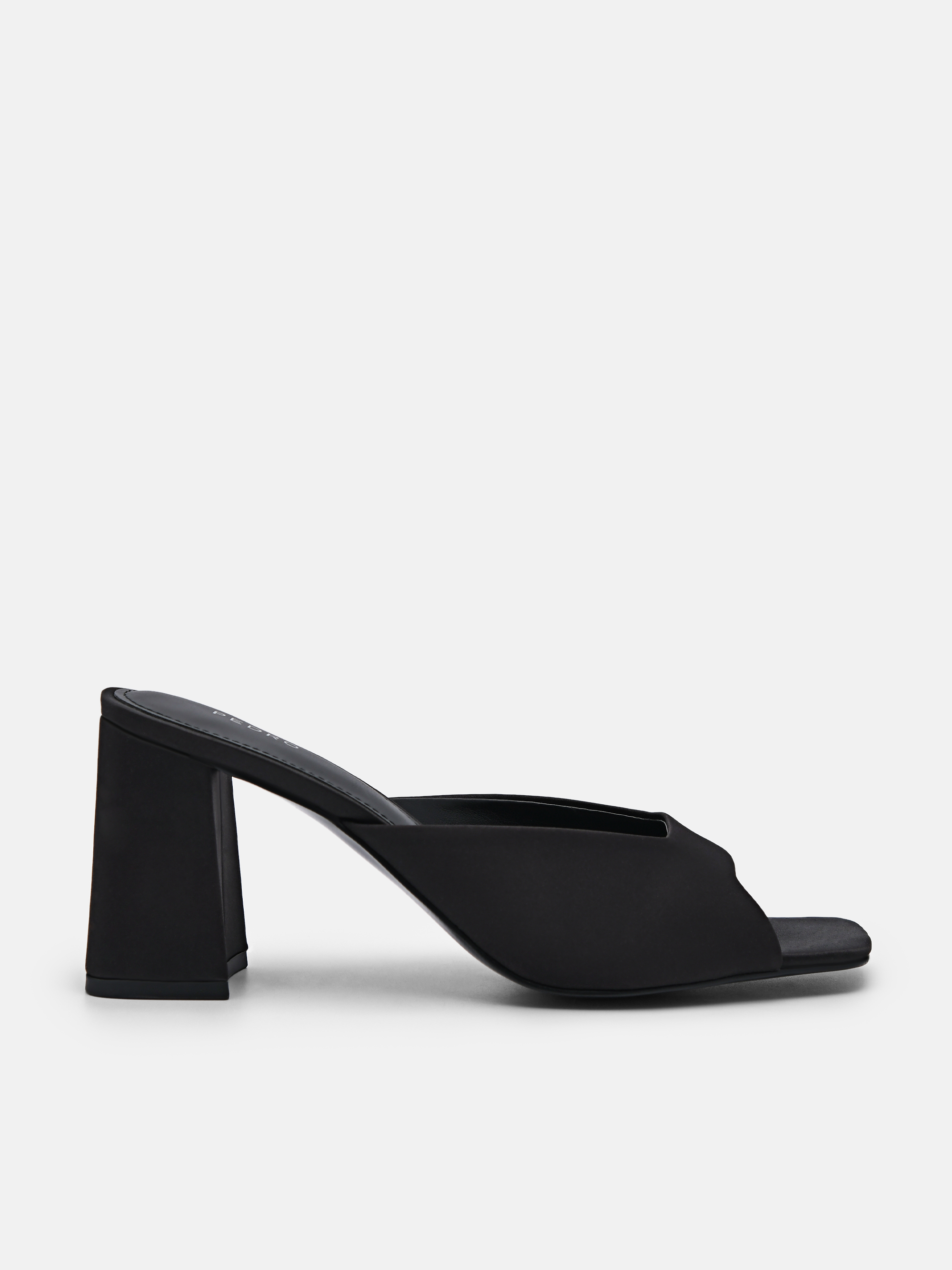 Black Peggy Heel Sandals - PEDRO SG