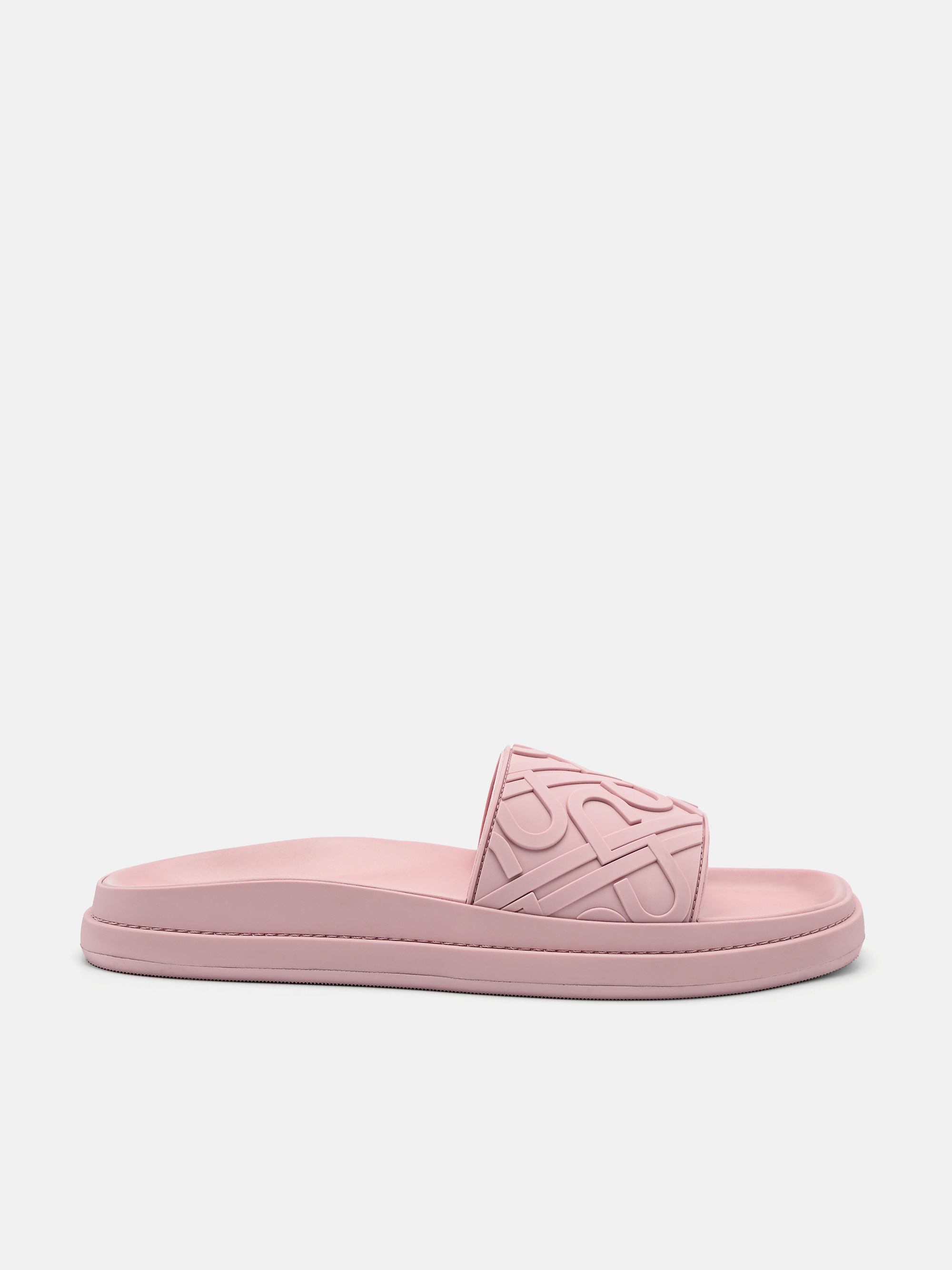 Pink PEDRO Icon Embossed Slide Sandals PEDRO MY