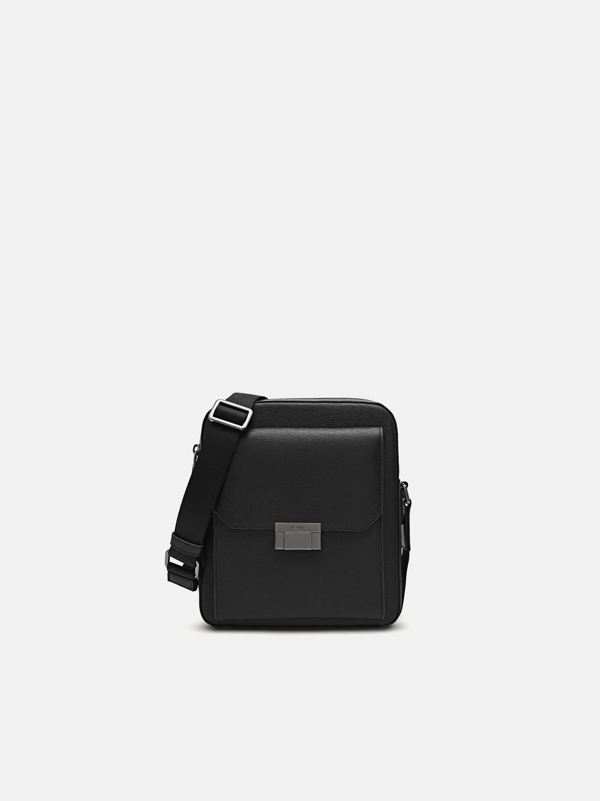 Black Henry Leather Sling Bag - PEDRO US