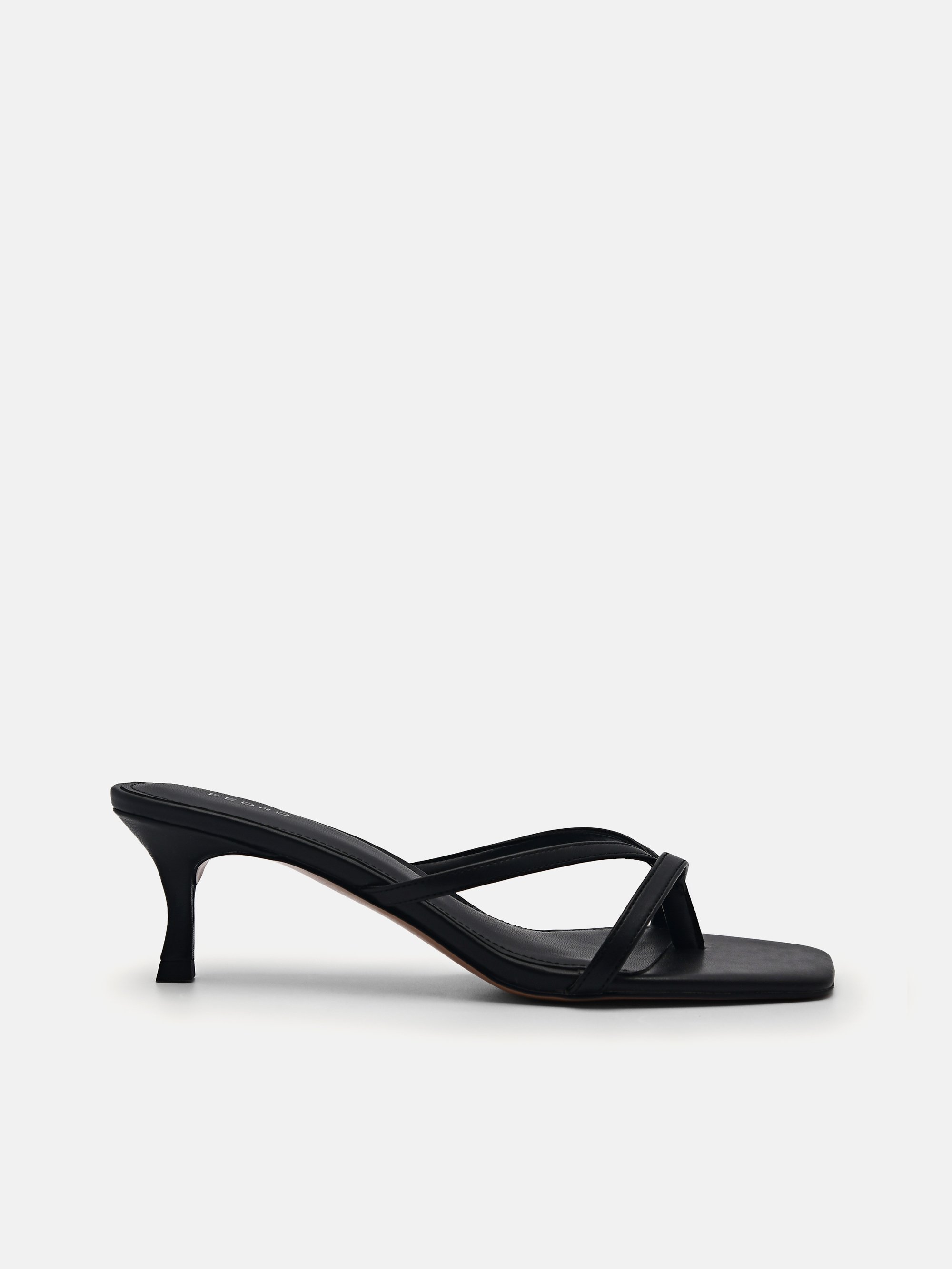 Black Corrin Heel Sandals - PEDRO EU