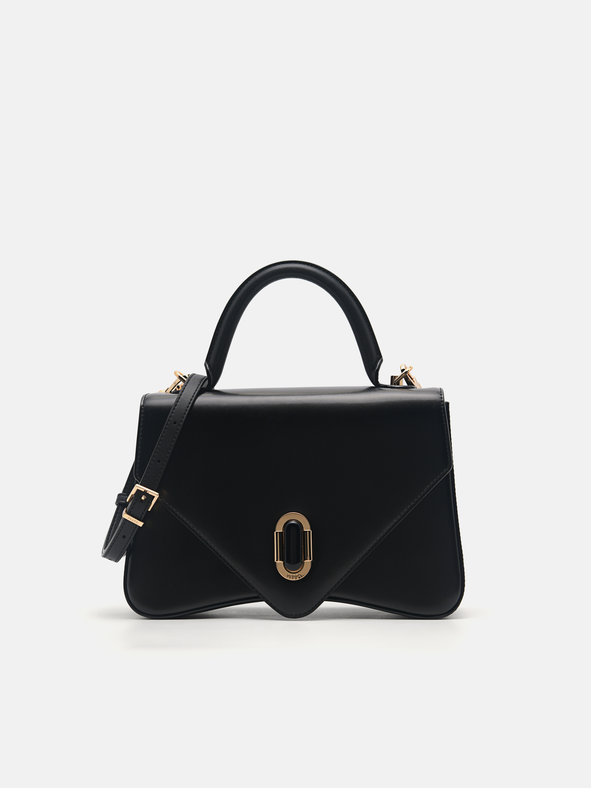 Zenith Black Leather Handbag - PEDRO SG