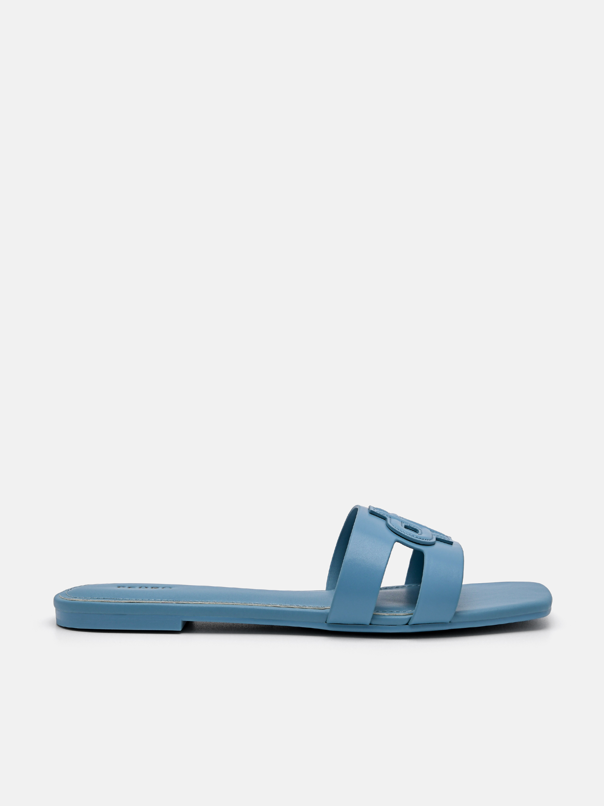 Slate Blue PEDRO Icon Leather Slip-On Sandals - PEDRO SG