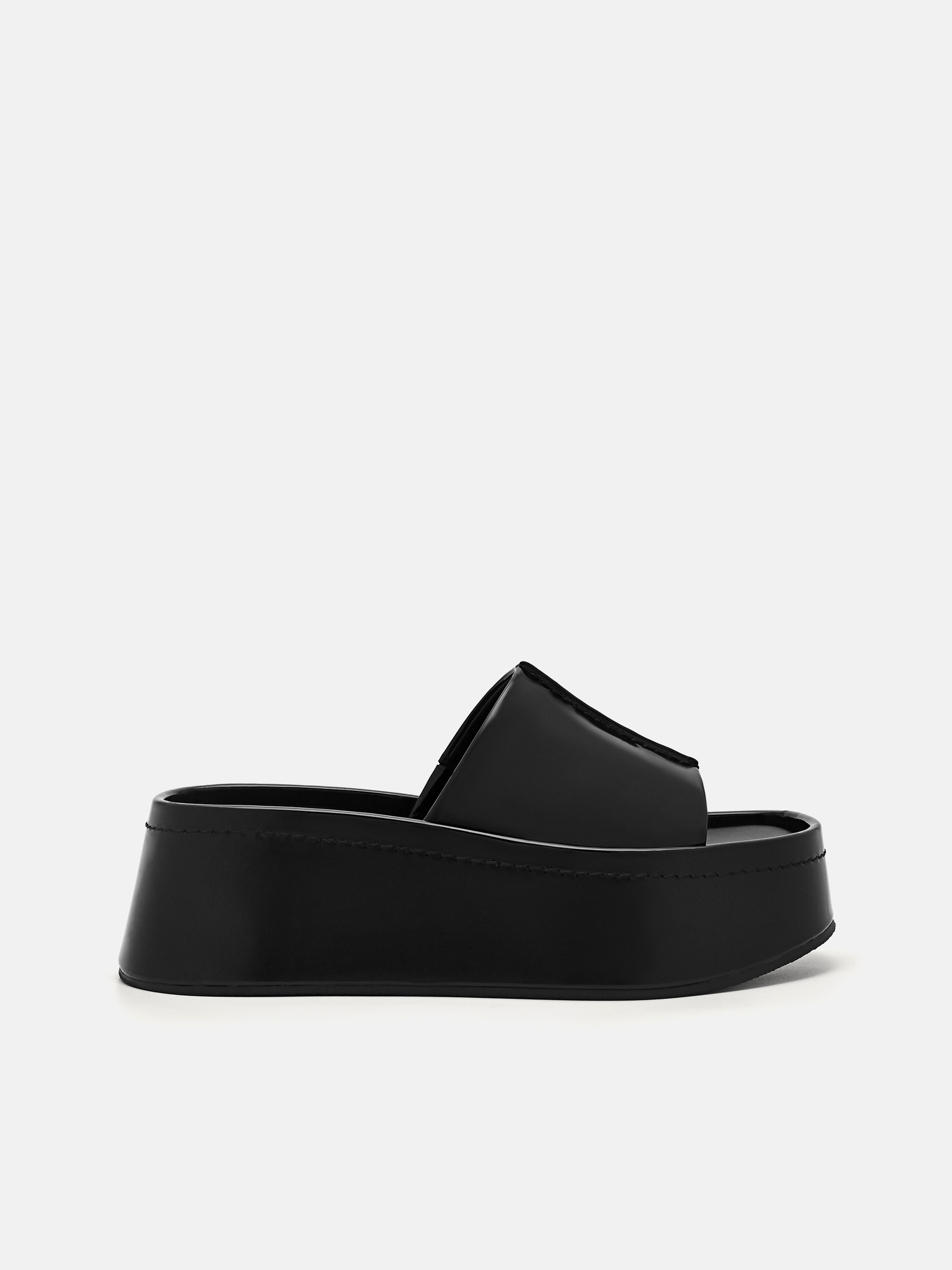 Black Carmen Platform Sandals - PEDRO SG
