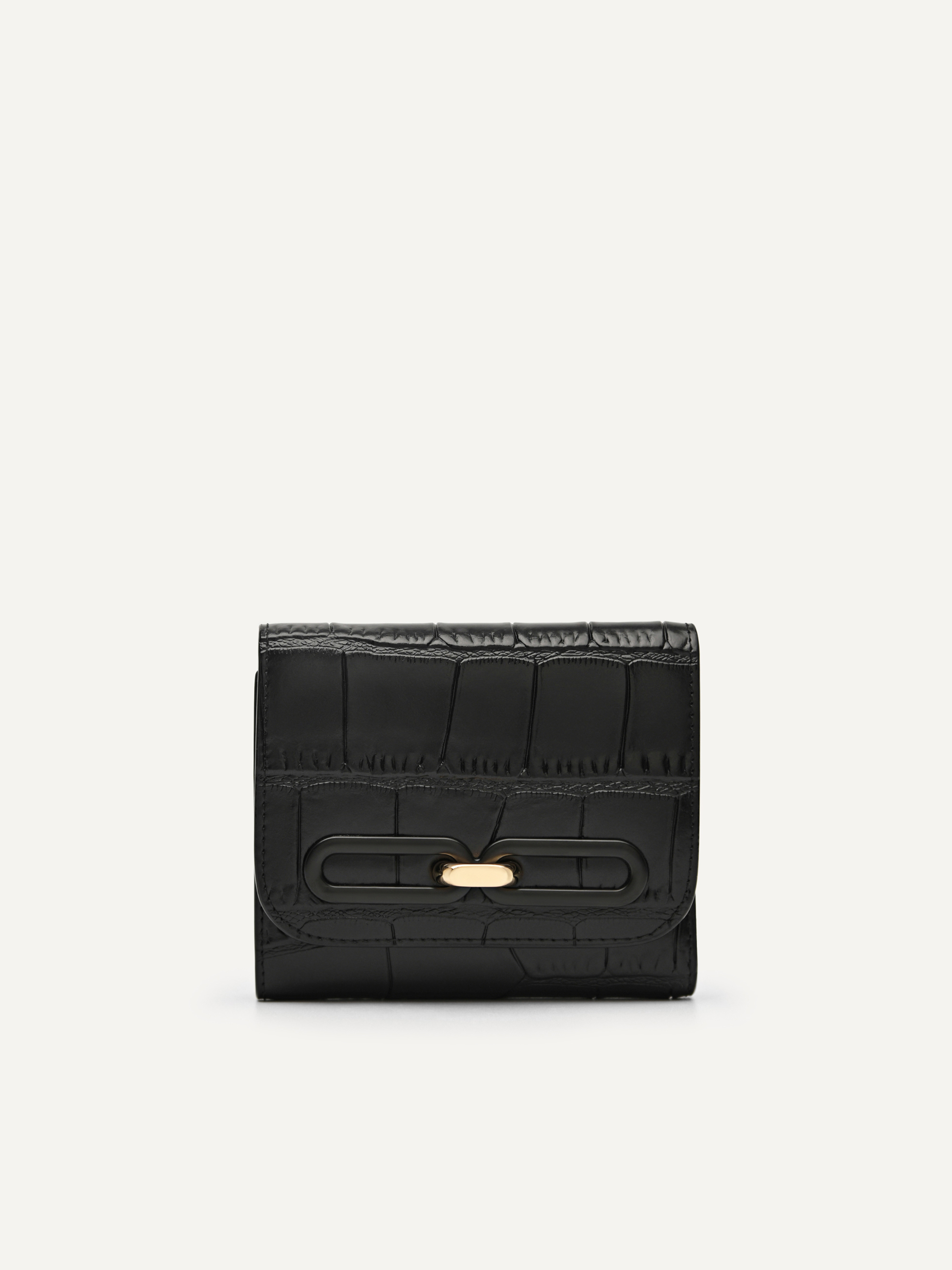 Black PEDRO Studio Leather Tri-Fold Wallet - PEDRO TH