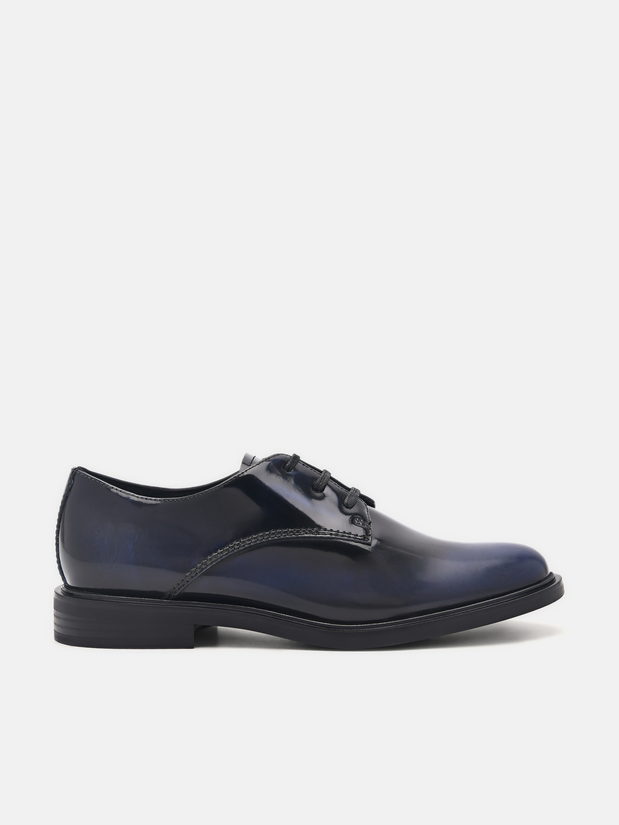 Navy PEDRO Studio Lou Leather Derby Shoes - PEDRO International