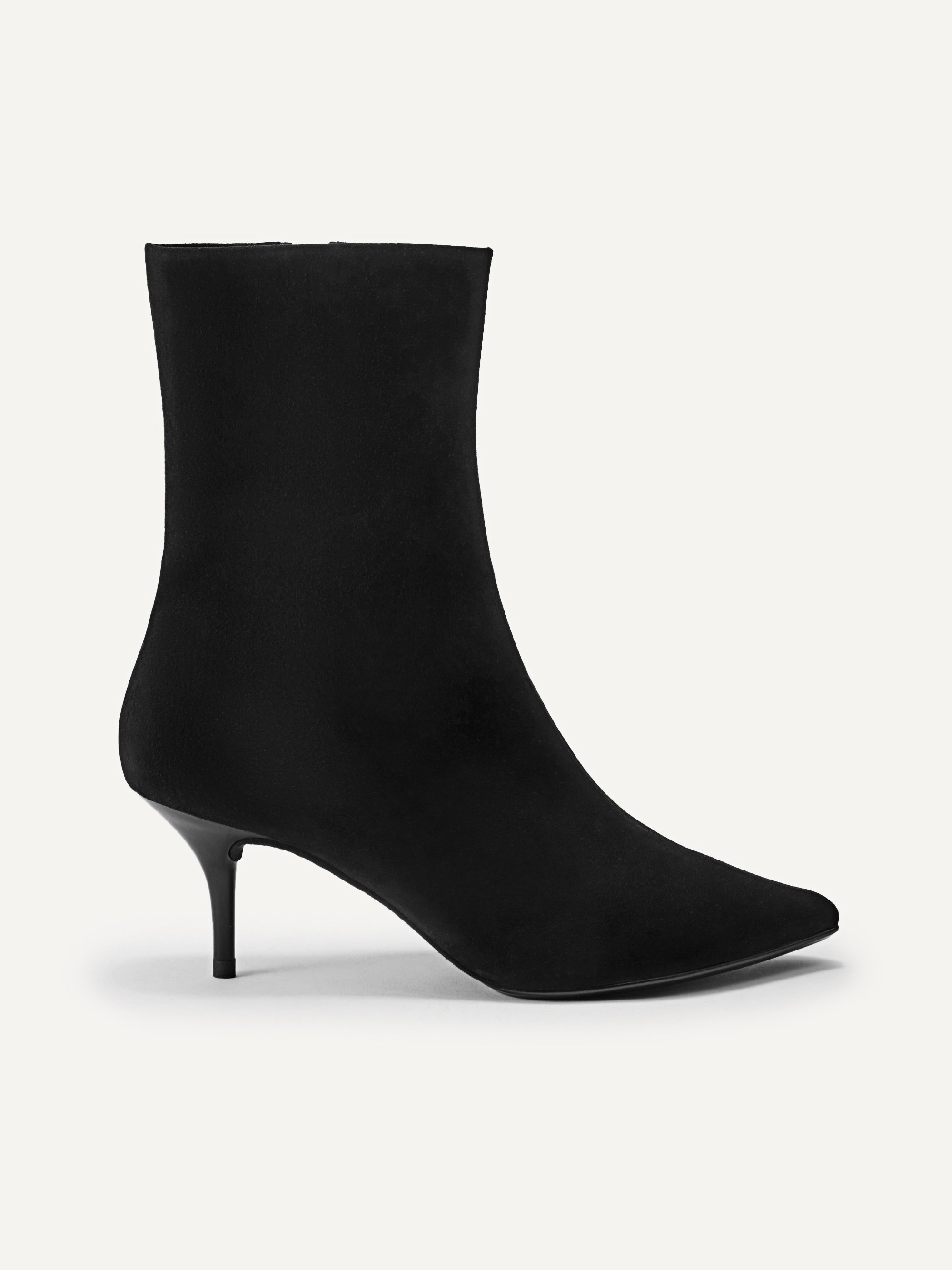 black suede black boots