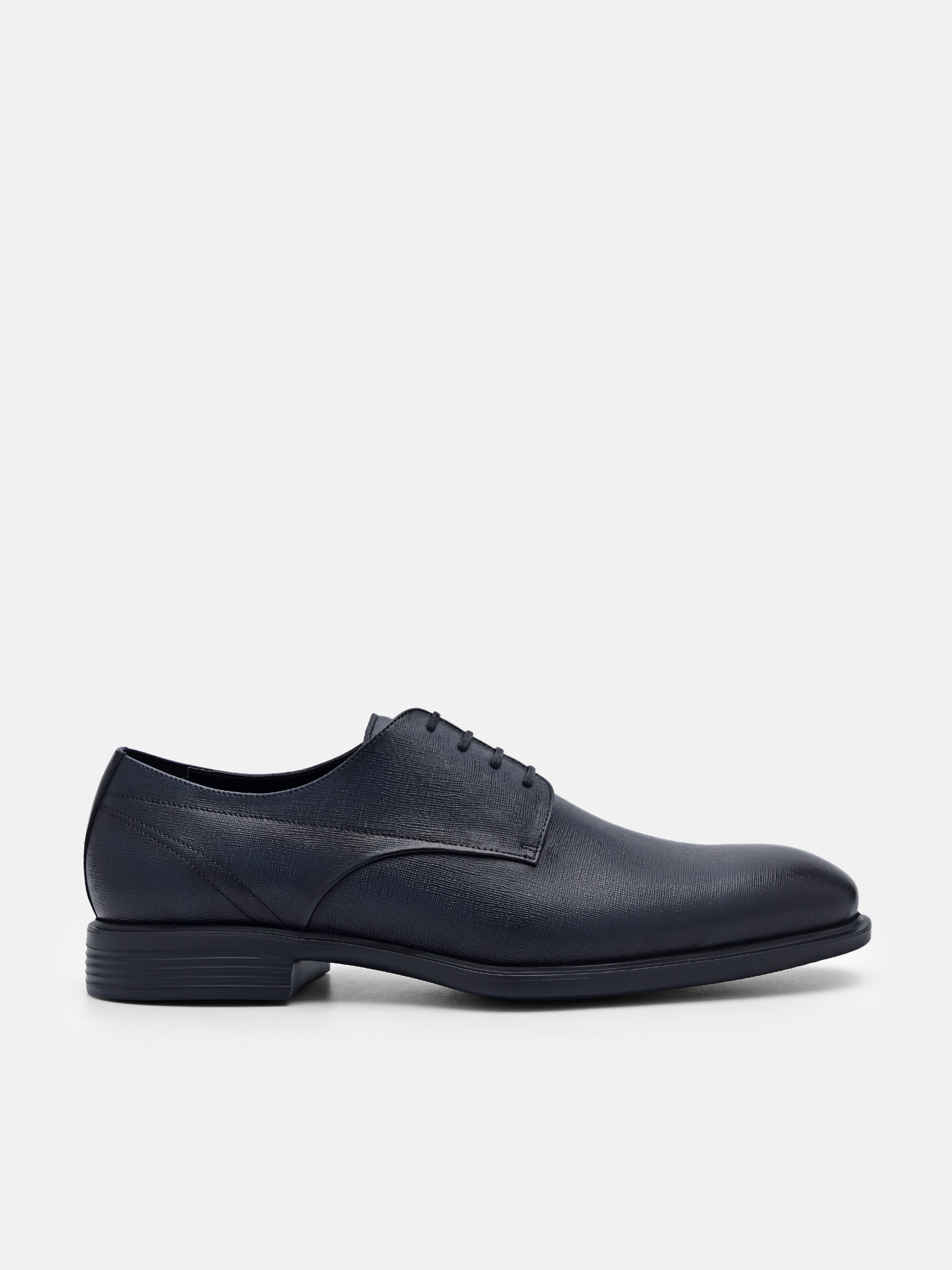 Navy Altitude Lightweight Leather Derby Shoes - PEDRO SG