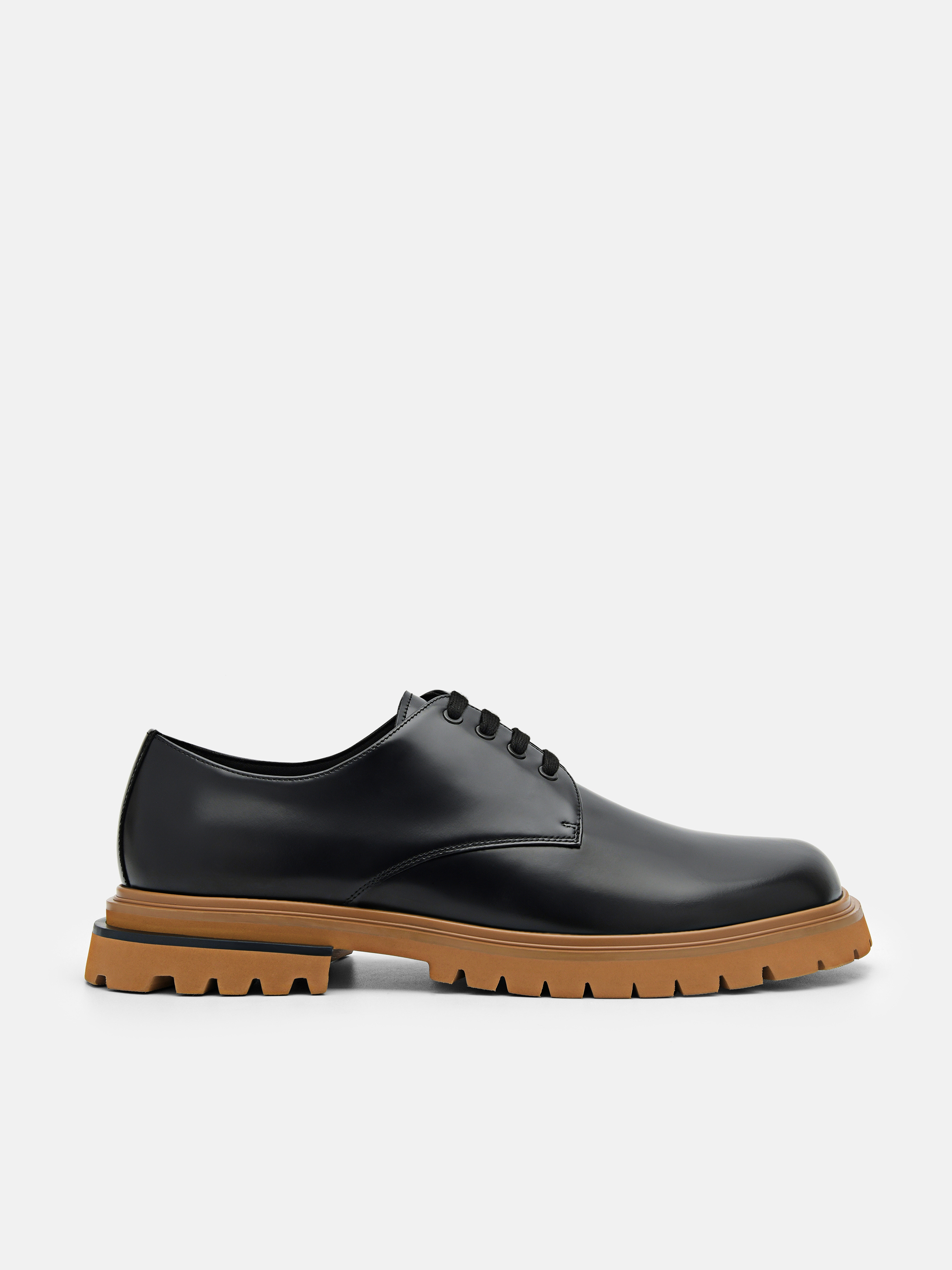 Black Cooper Leather Derby Shoes - PEDRO MY