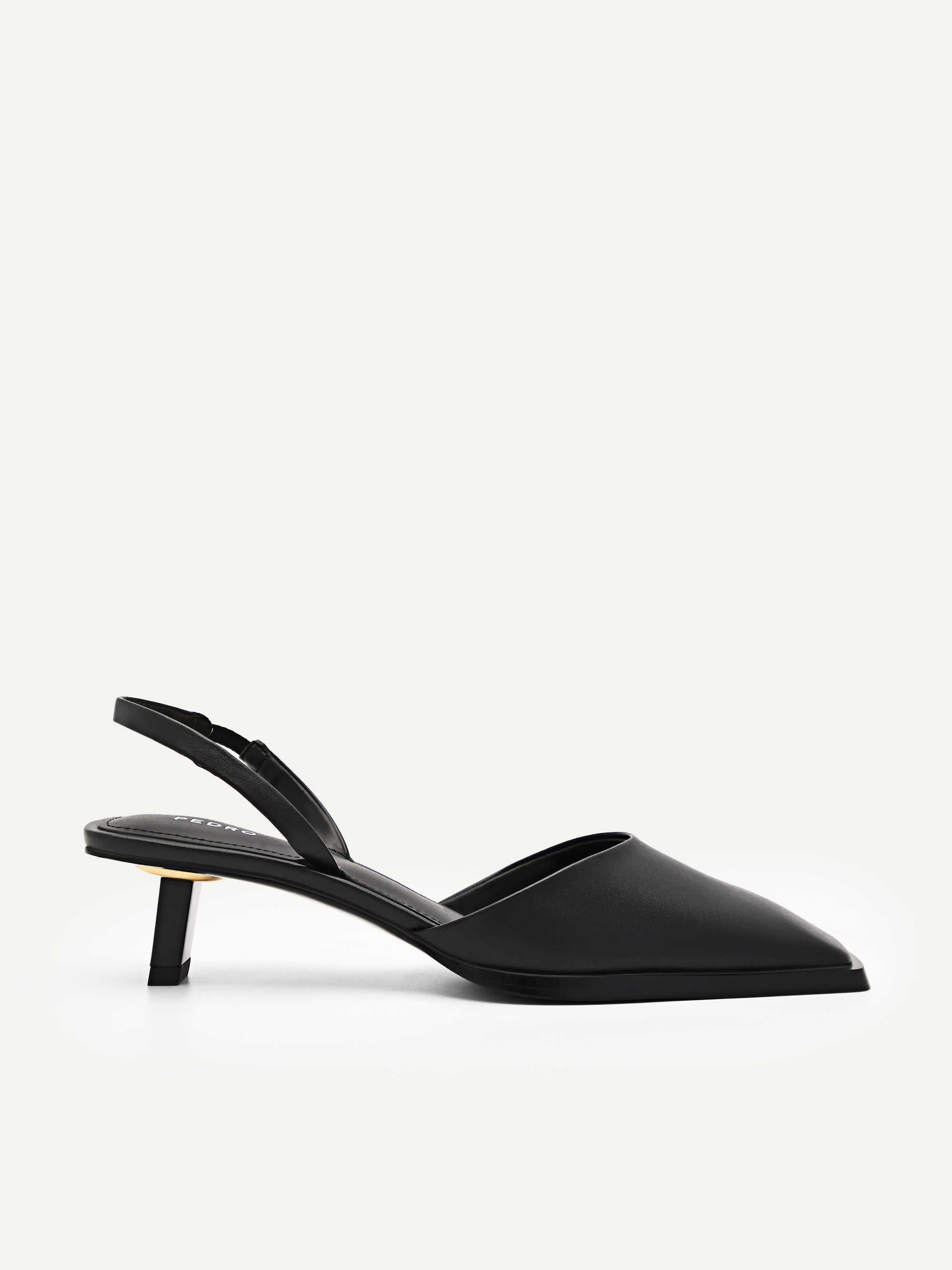 Black best sale slingback heels